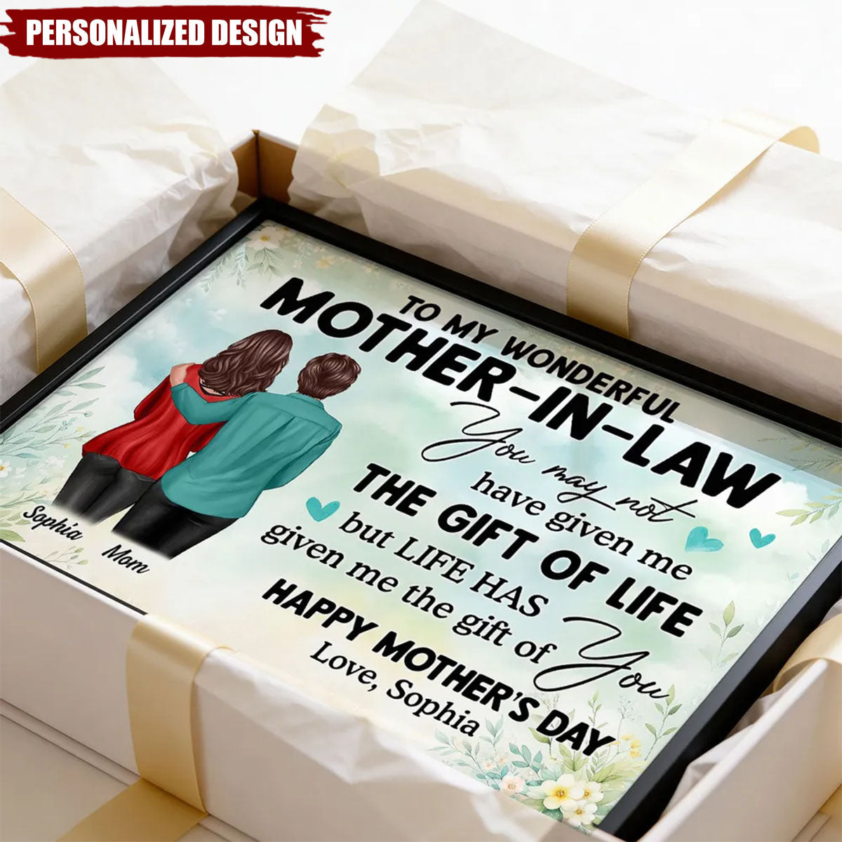 To My Mother-In-Law Happy Mother's Day-Personalized Poster-Heartwarming Mother's Day Gift For Mother-In-Law