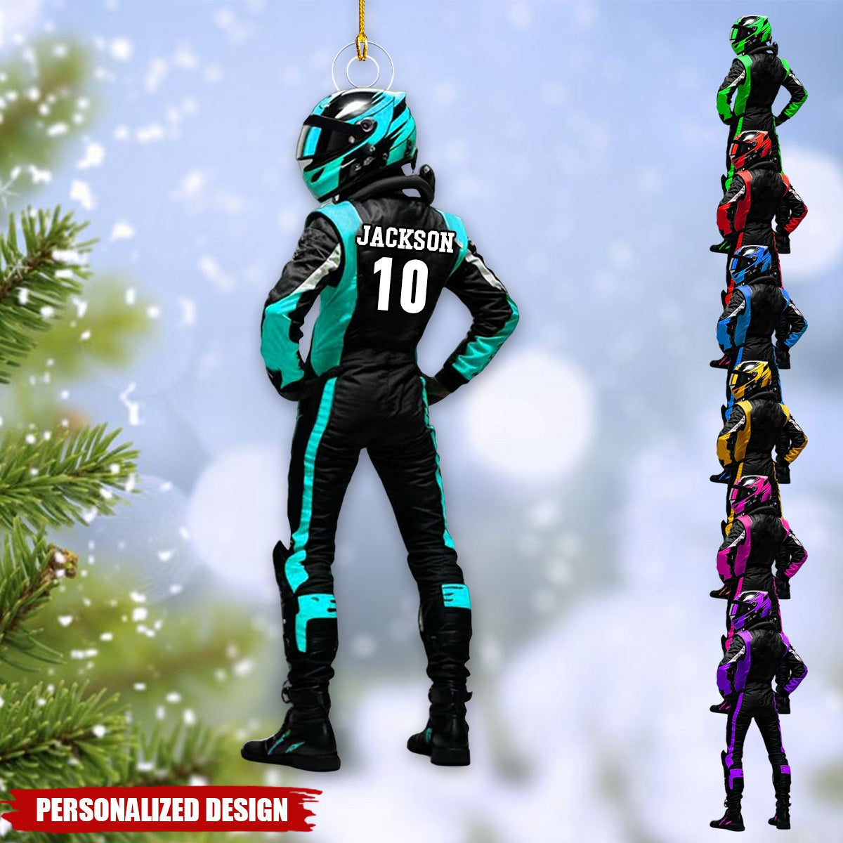 Personalized Race Car Ornaments-Gifts For Race Car Lovers-2025 New Release