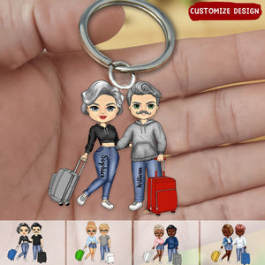 Travel Road Trip Camping Adventures Personalized Keychain Gift For Travel Lovers