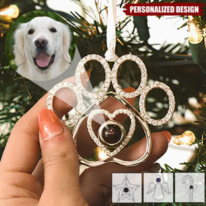 Personalized Family Photo Projection Ornament for Christmas