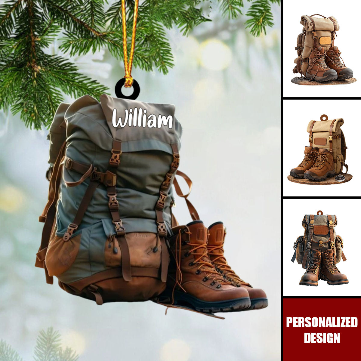 Personalized Hiking Acrylic Ornament-Gift For Hiking Lovers