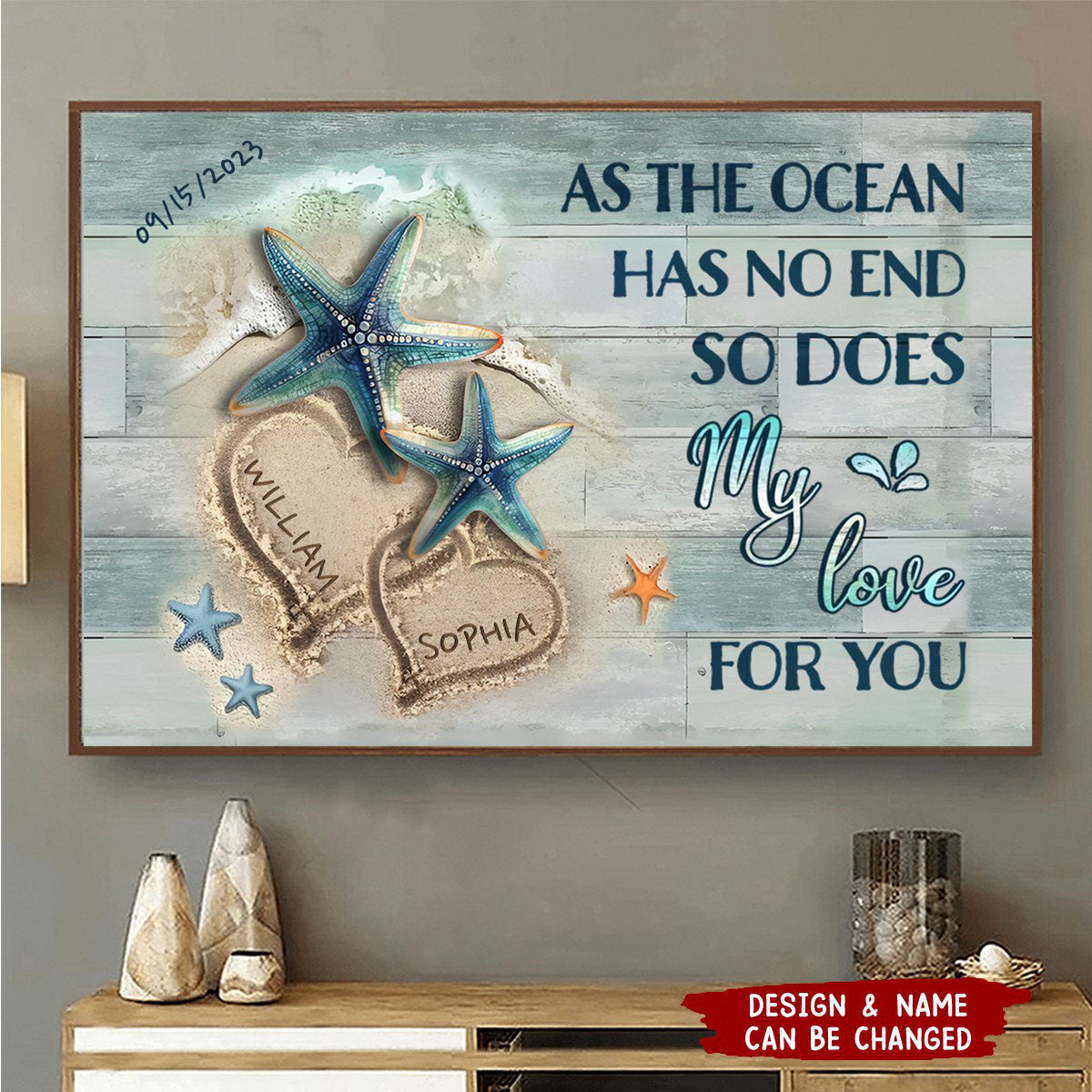 You Found Me Beach and Turtles - Personalized Poster