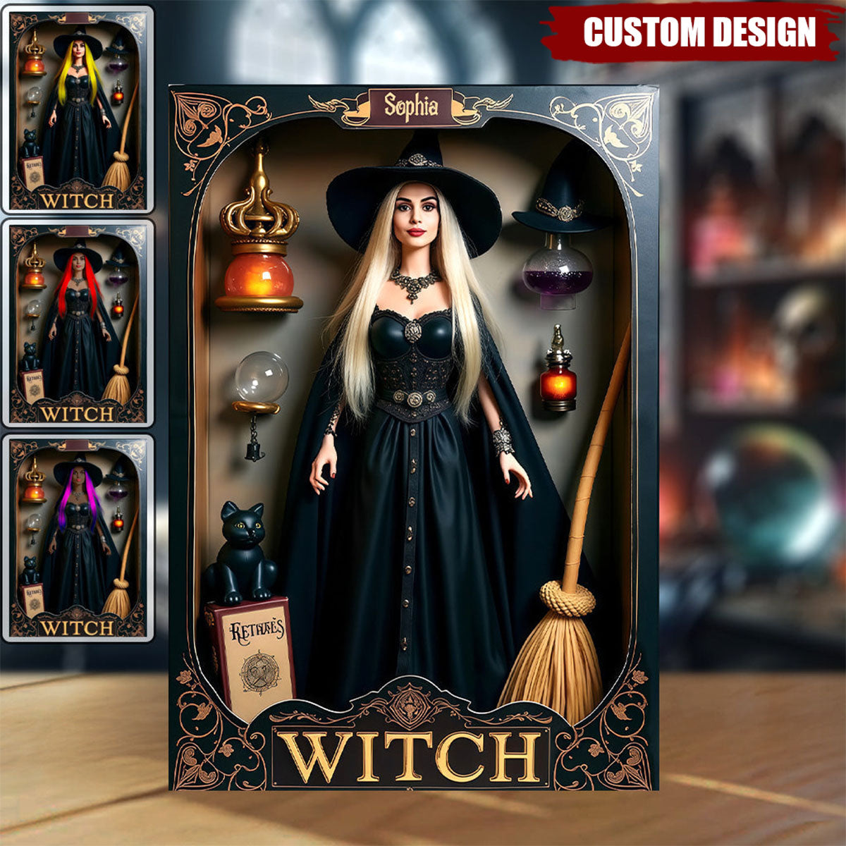 Magical Witch - Personalized Witch Custom Shaped Acrylic Plaque