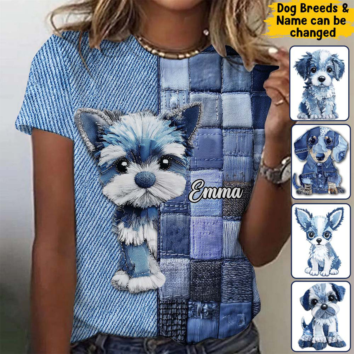 Love Miniature Schnauzer-Personalized Dog All Over Shirt