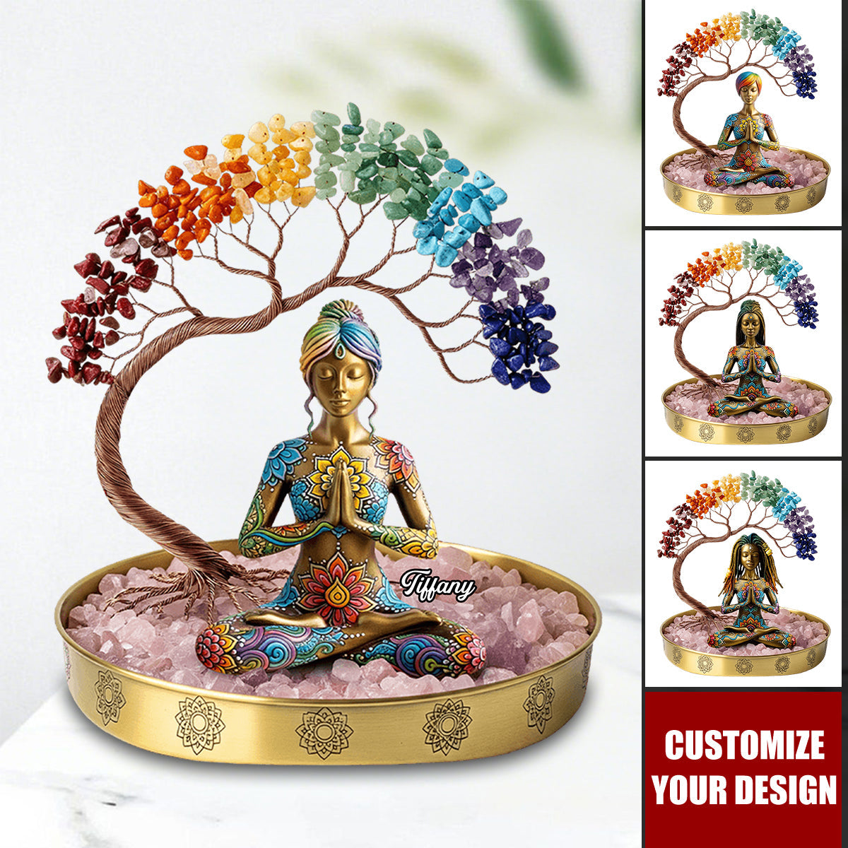 Yoga Girl Plaque - Personalized Gifts For Yoga Lovers