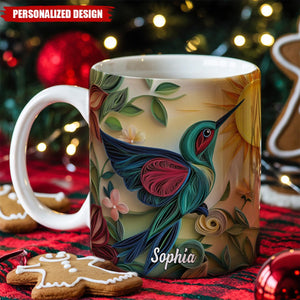 Personalized Hummingbird Mug-Memorial Gift For Family/Friends
