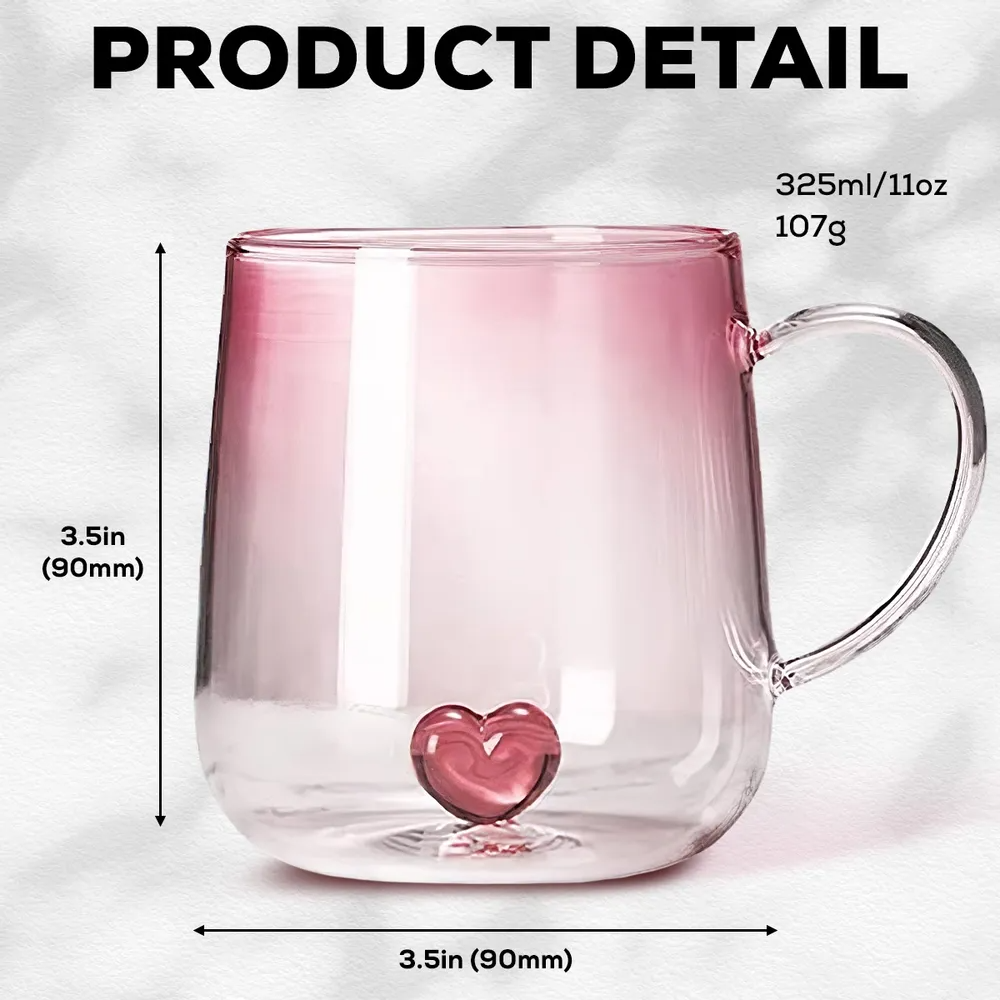You Are The Most Beautiful Flower - Personalized Pink Gradient Glass Mug