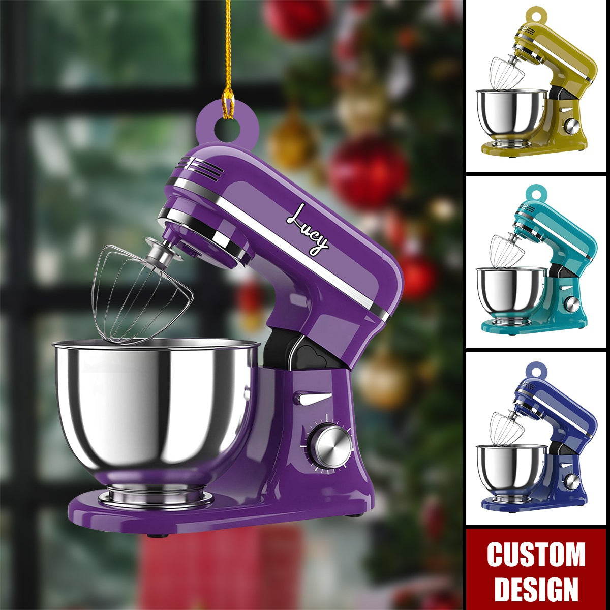 New Release - Personalized Baking Mixer Christmas Ornament - Gift For Baker