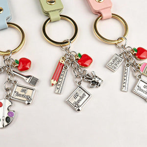 Personalized Back to School Keychain - Teacher Appreciation Gift
