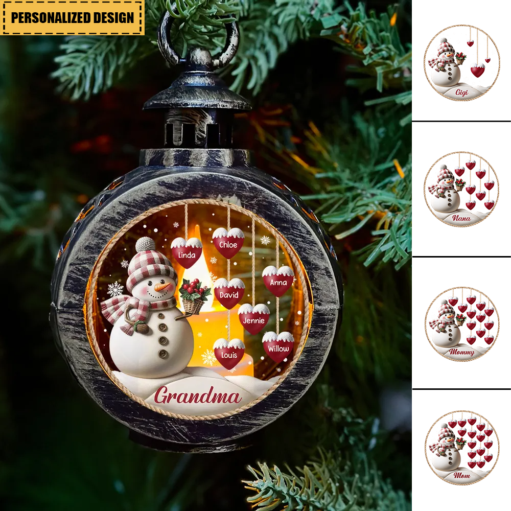 2024 New Release Lovely Heart - Personalized Custom Christmas Lantern