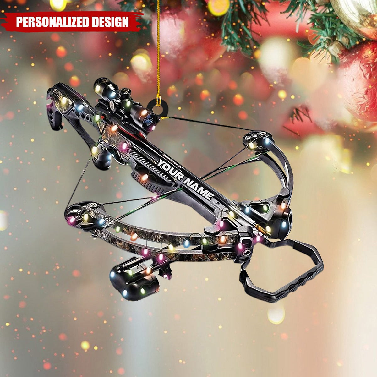 Personalized Crossbow Hunting Arrow Christmas Ornament - 2024 New Release