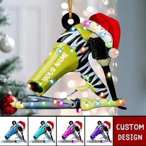 Personalized Dryer Acrylic Christmas Ornament Gift For Hairdresse