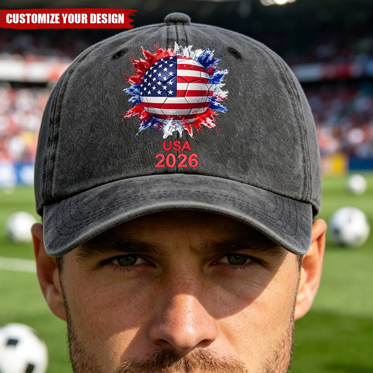 Custom Country Flags - Personalized All Over Print Classic Cap - Football/Soccer Gift Idea