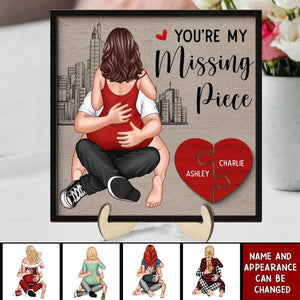 Couple You Are My Favorite Thing To Do Personalized 2-Layer Wooden Plaque