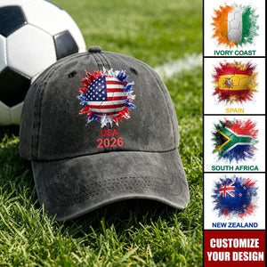 Custom Country Flags - Personalized All Over Print Classic Cap - Football/Soccer Gift Idea