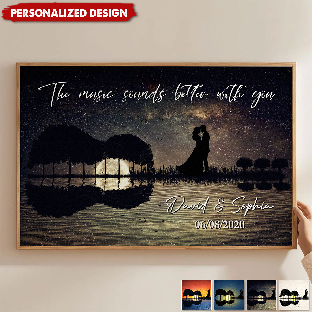 The Music Sounds Better With You-Personalized Poster