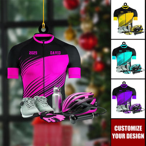 Personalized Mountain Bike Ornament - Custom Acrylic Bicycle Decor