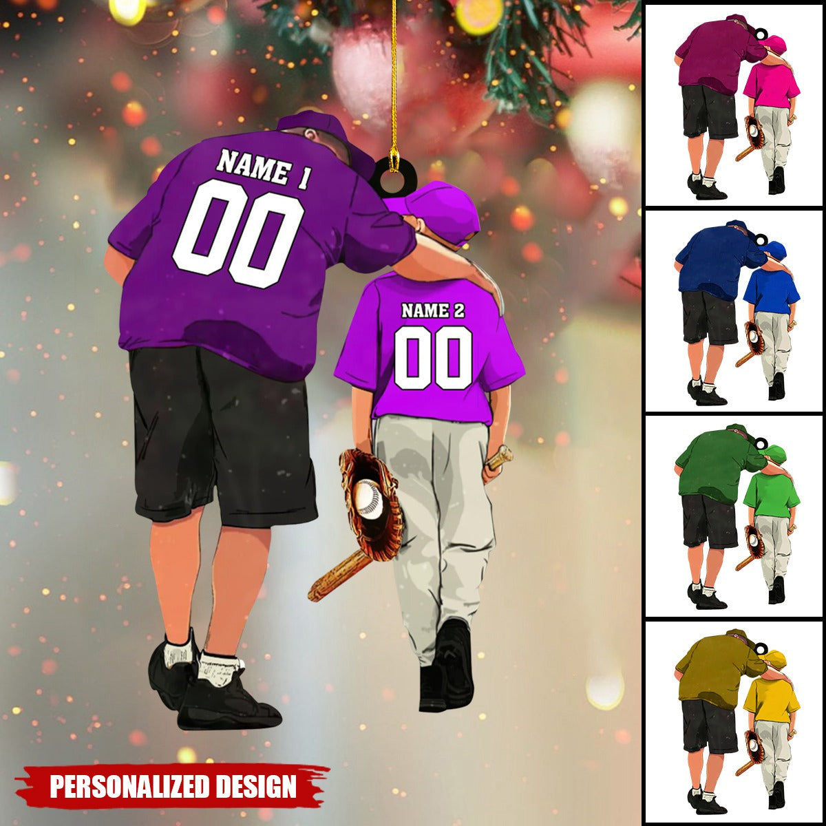 Personalized Baseball Ornament-Gift for Baseball Lover-2024 New Release