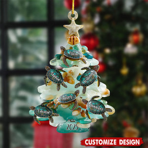 Personalized Sea Turtles Family Ornament - Gift For Your Family
