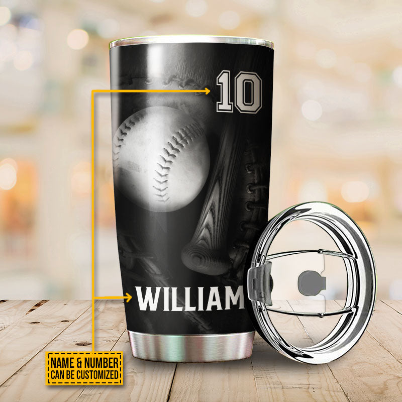 Personalized Baseball Mom Behind Customized Tumbler