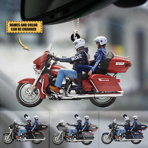 Personalized Biker Couple Ultra Limited Motorcycle Ornament