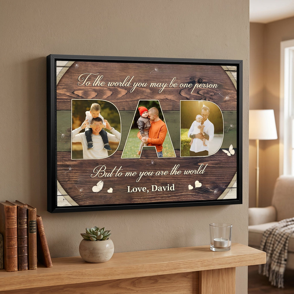 Personalized Photo Poster - Gift For Dad