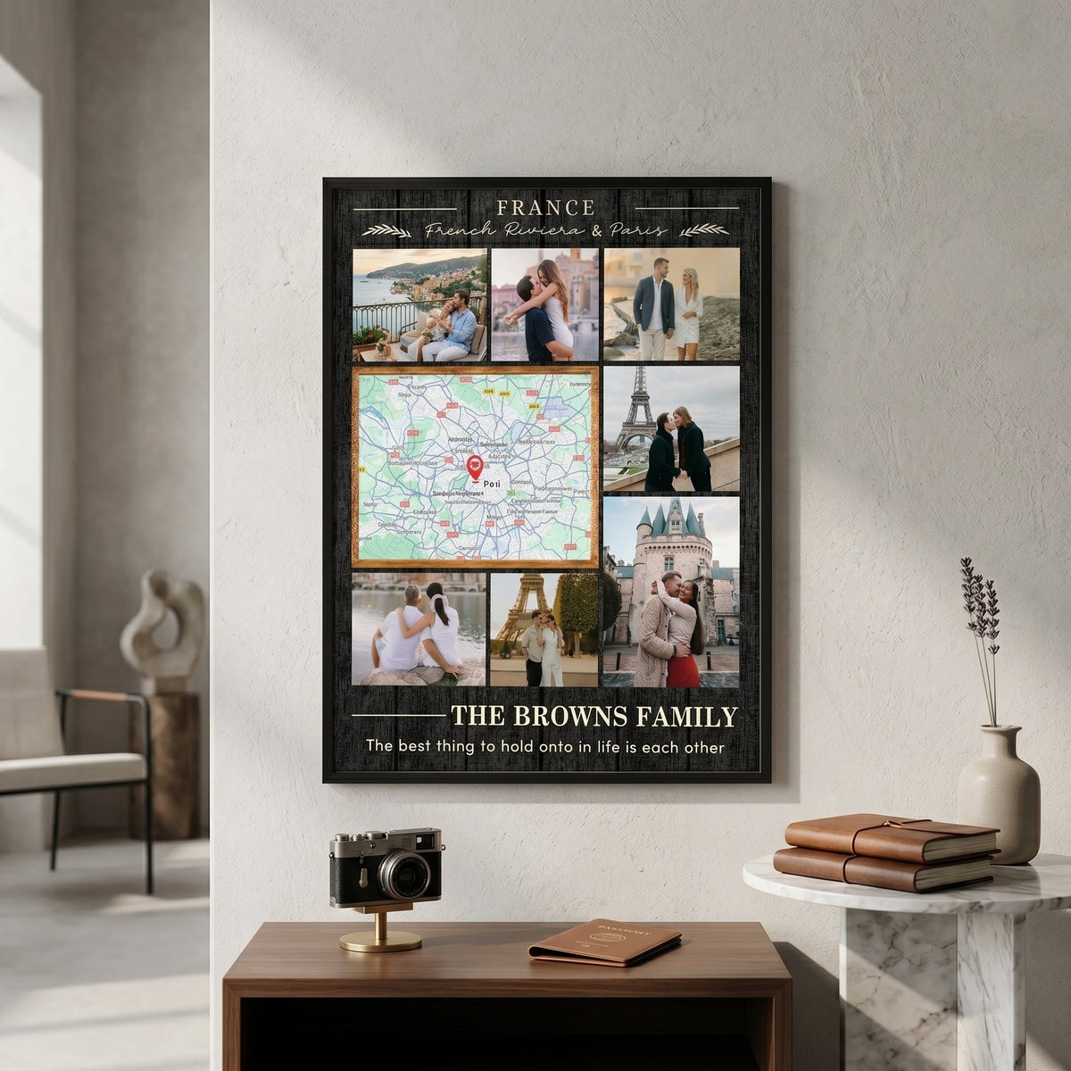 Personalized Couple Poster - Travel Memory Map Gift,Wedding Gift,Anniversary Gift