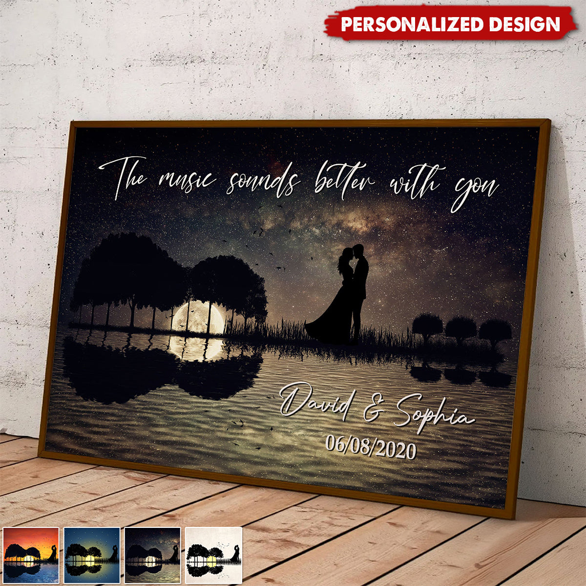 The Music Sounds Better With You-Personalized Poster