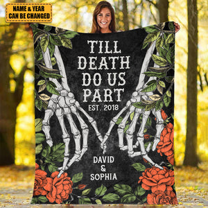Till Death Do Us Part - Personalized Blanket