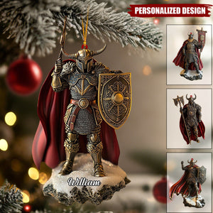 Personalized Viking Knight Acrylic Ornament