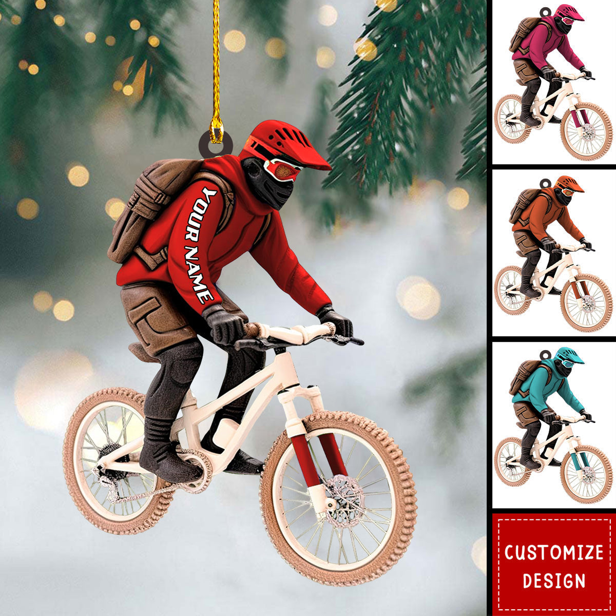 Personalized Racing Bicycle Ornament - 2024 New Release