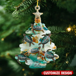 Personalized Sea Turtles Family Ornament - Gift For Your Family