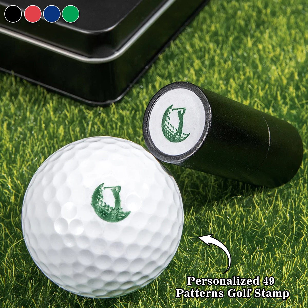 Personalized Monogrammed Initial Golf Ball Stamp-Gift for Golf Player