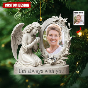 Personalized Angel Memorial Photo Christmas Ornament - Gift for Loved Ones