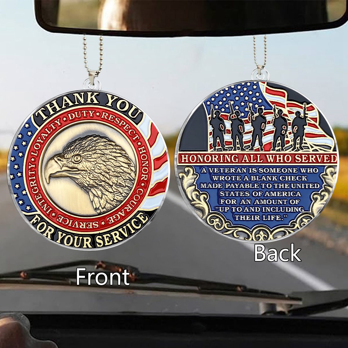 Say Thank You Who Have Service Country - Acrylic Car Ornament