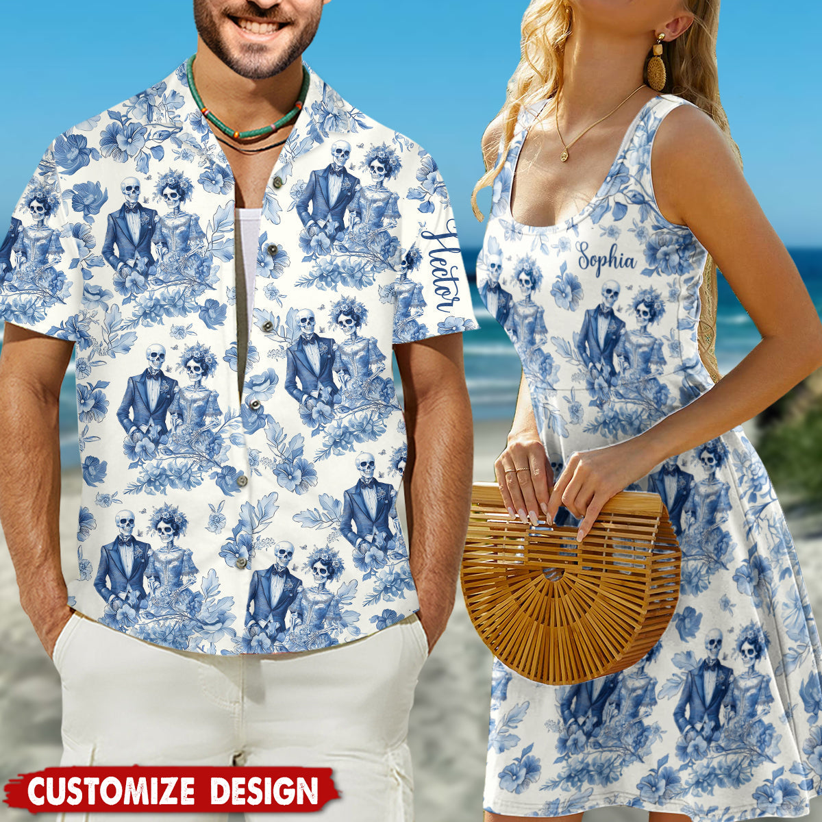 Until Death Do Us Part - Personalized Couple Hawaiian Shirt & Sleeveless Dress