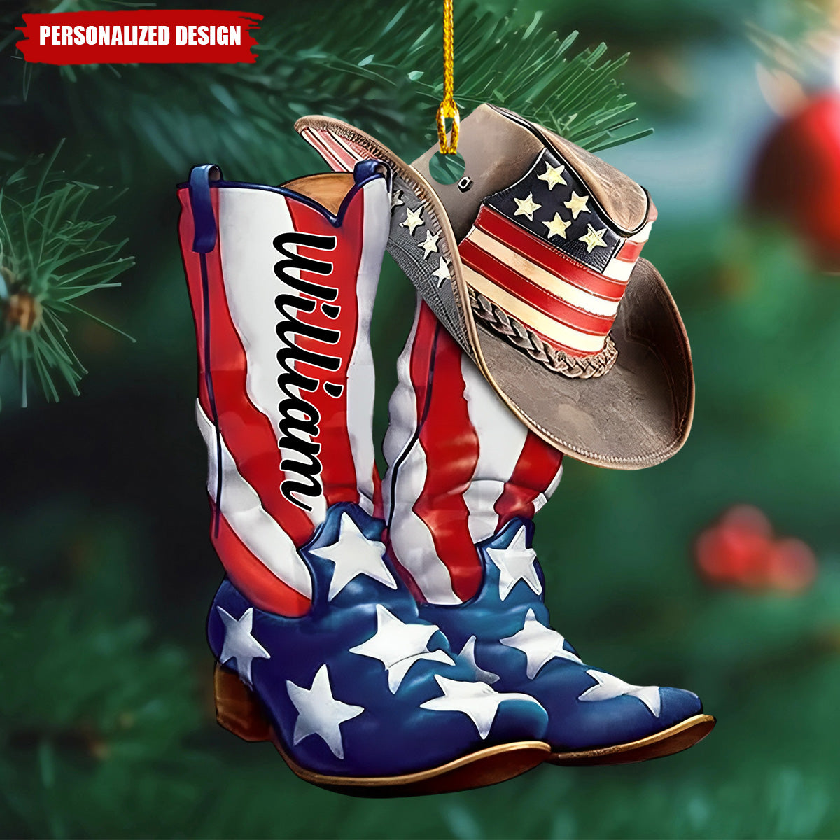 2024 New Release Personalized Western Cowboy Ornament-Gifts For Horse Lovers,Cowboy