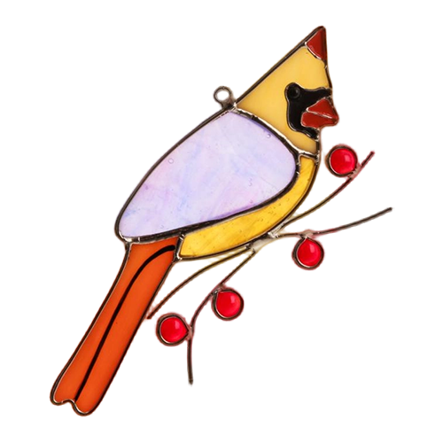 Stained Glass Humming Birds Suncatcher - Gift For Bird Lovers