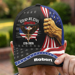 God Bless America - Personalized Cap