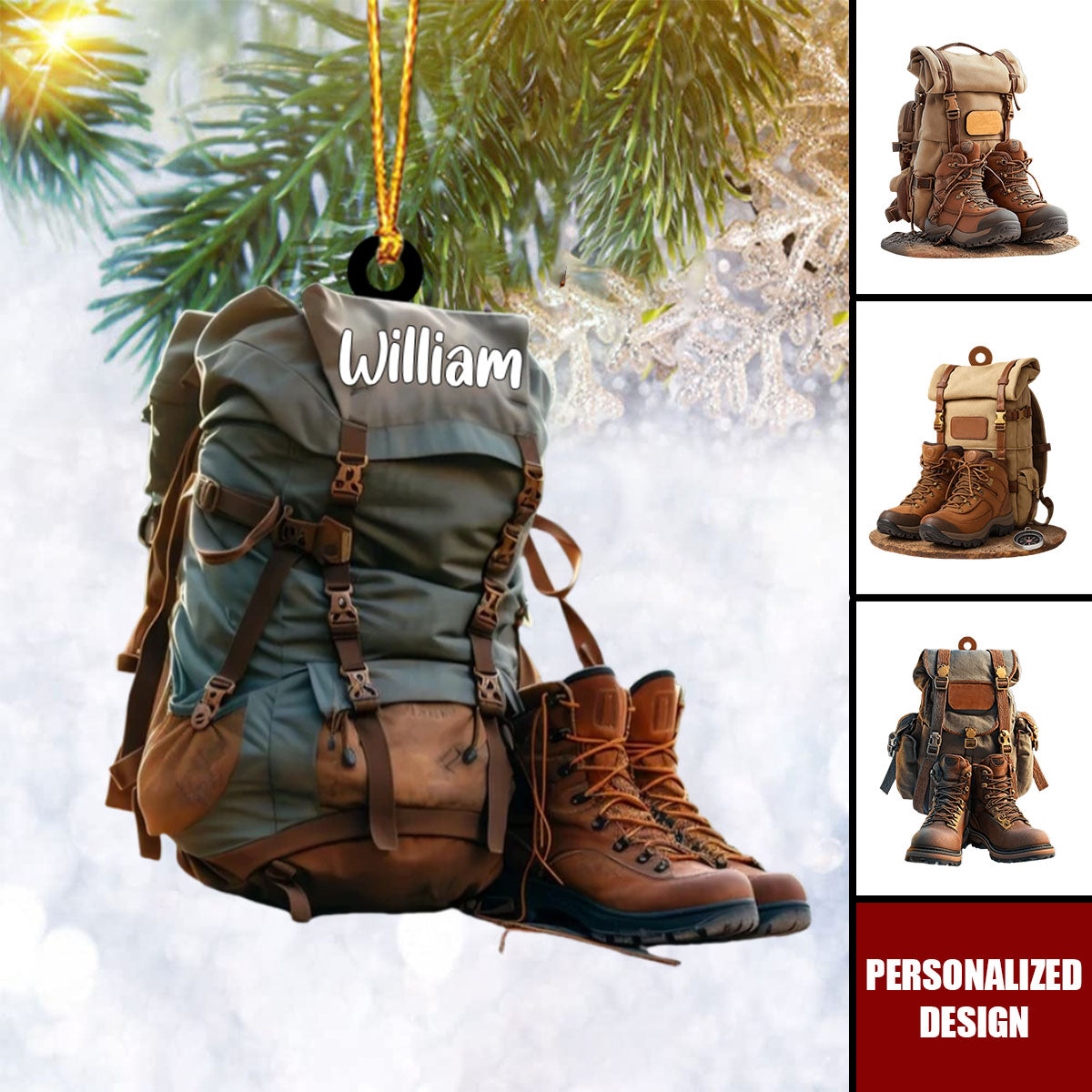 Personalized Hiking Acrylic Ornament-Gift For Hiking Lovers