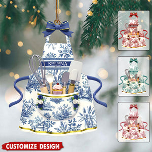 Baking Apron Ornament - Personalized Gifts For Cooking Lovers