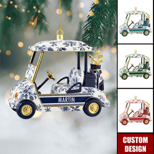 Personalized Car Christmas Ornament - Gifts For Golf Lovers