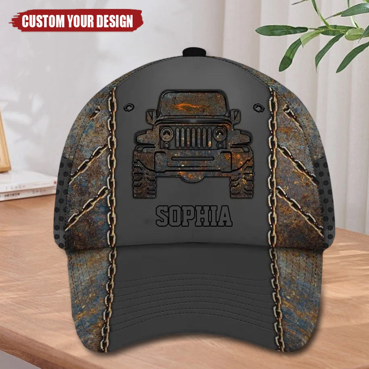 Personalized Off Road Car Custom Name 3D Printed Cap - Gift For Off Road Lover