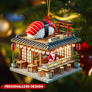 Personalized Sushi Shop Ornament-Gift for Sushi Lovers-2025 New Release