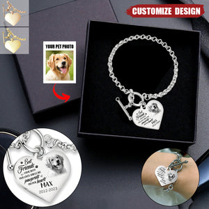 Custom Photo - Memorial Personalized Bracelet - Dog Memorial Gifts