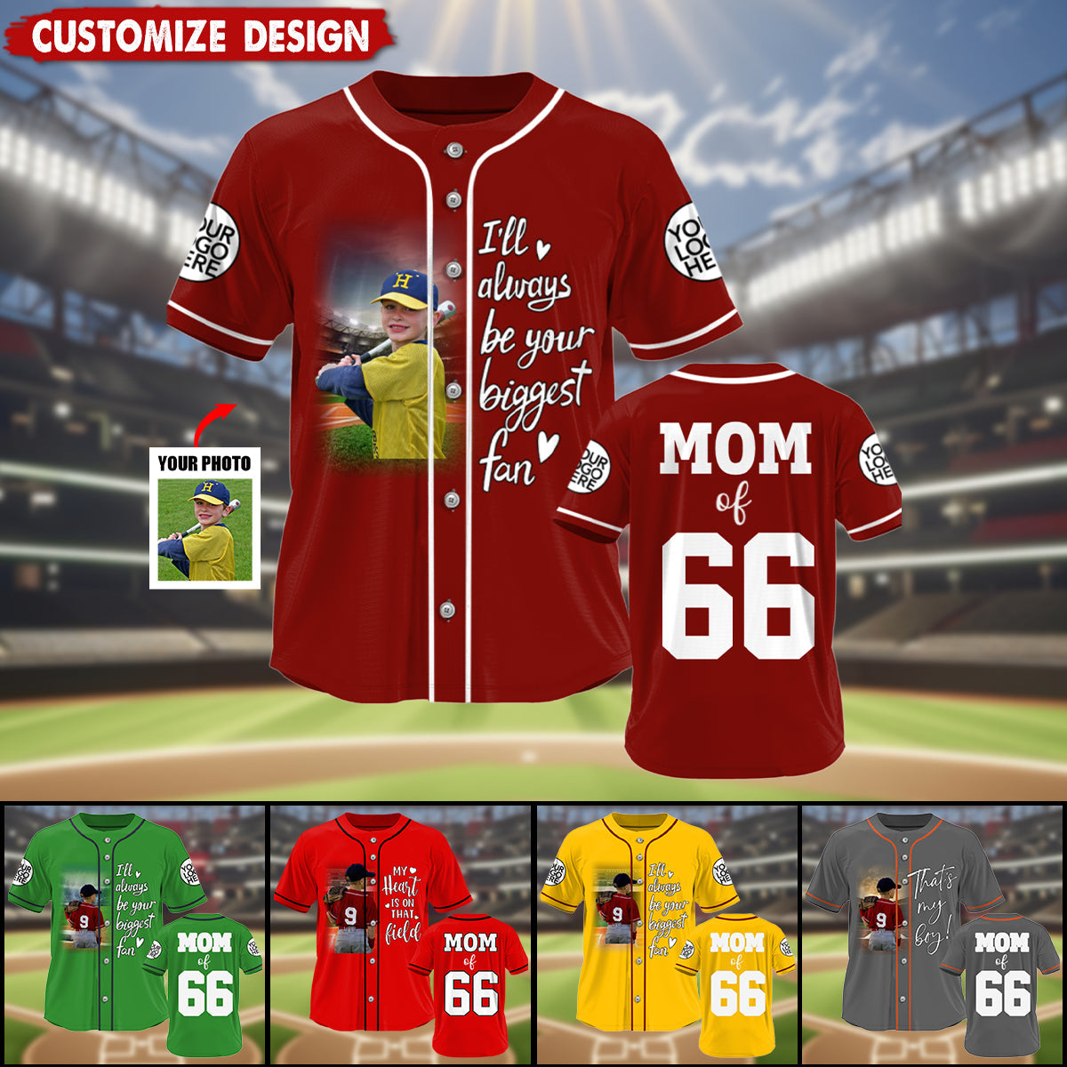 Personalized Photo Baseball Game Day Baseball Jersey Gift For Baseball Lovers