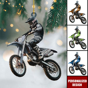 Personalized Motocross Ornament Gift For Dirt Bike Rider