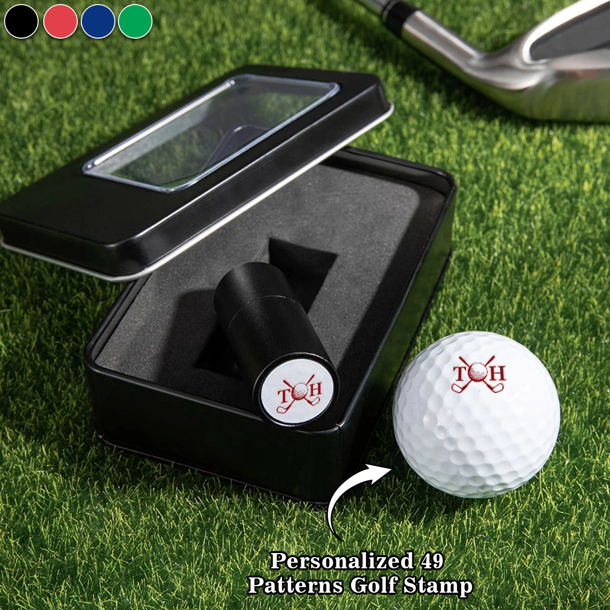 Personalized Monogrammed Initial Golf Ball Stamp-Gift for Golf Player