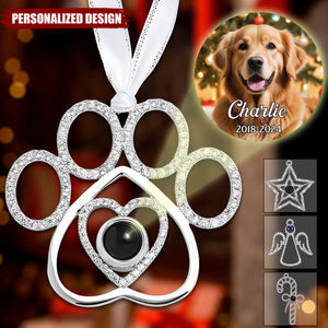 Personalized Family Photo Projection Ornament for Christmas