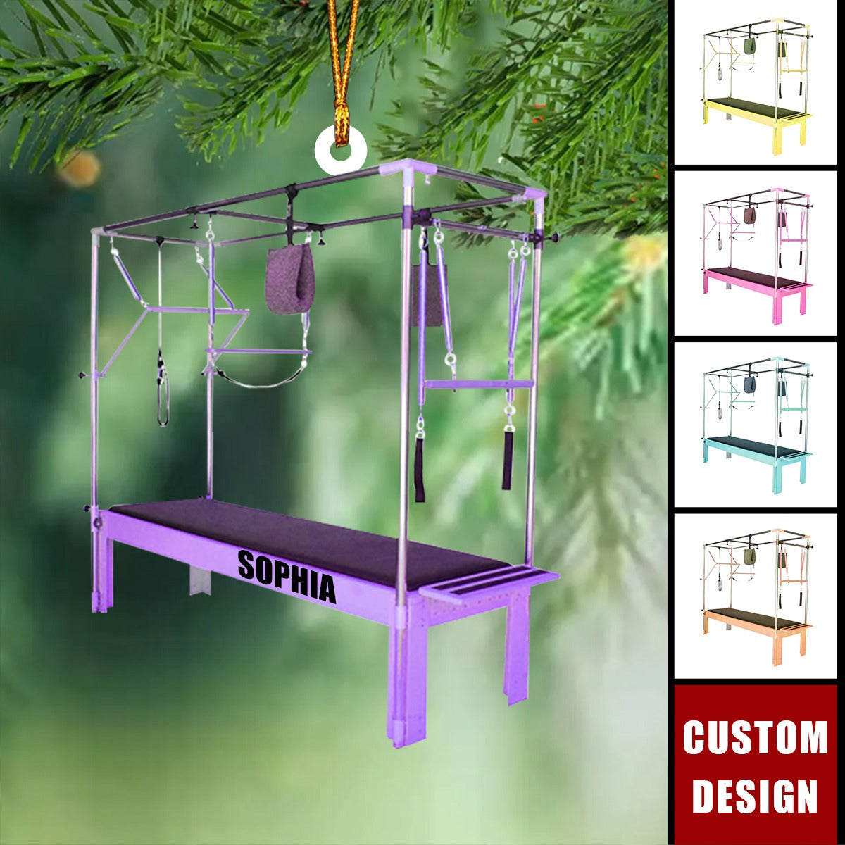 2024 New Release Personalized Pilates Equipment Christmas Ornament - Gift For Pilates Lover